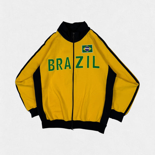 Brazil football spell out track top (XL)