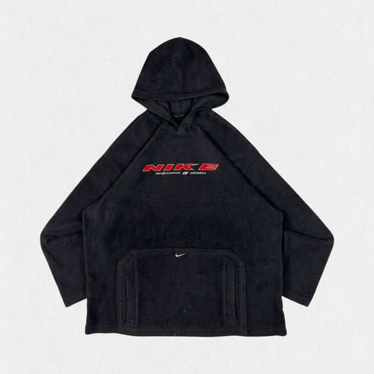 Vintage Nike spell out fleece hoodie (L)