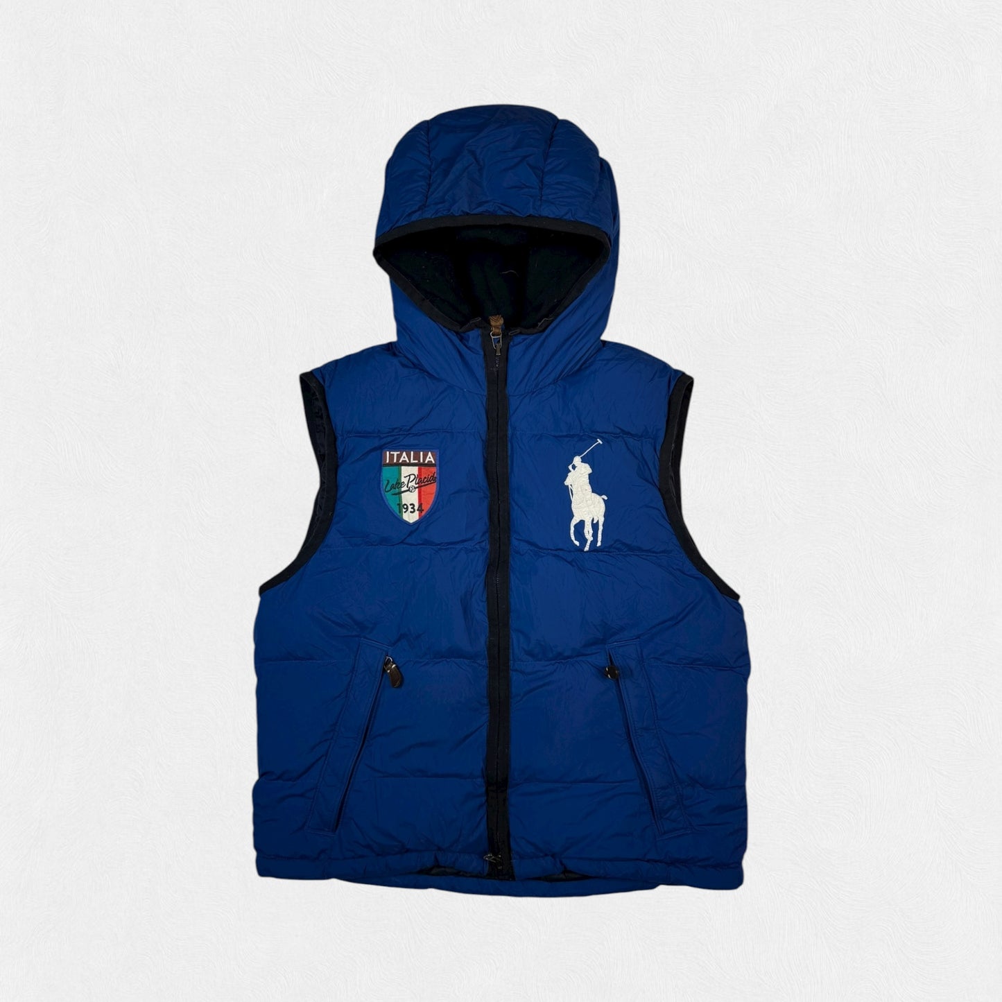Vintage Polo Ralph Lauren Italy big pony gilet puffer jacket (M)