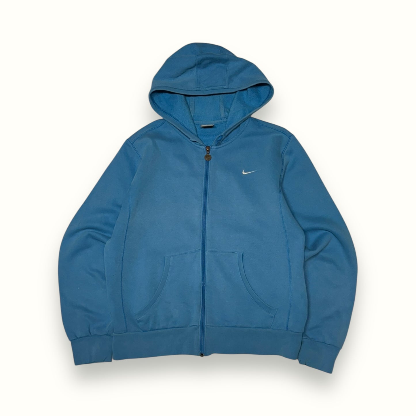 Vintage Nike mini swoosh zip up hoodie (S)