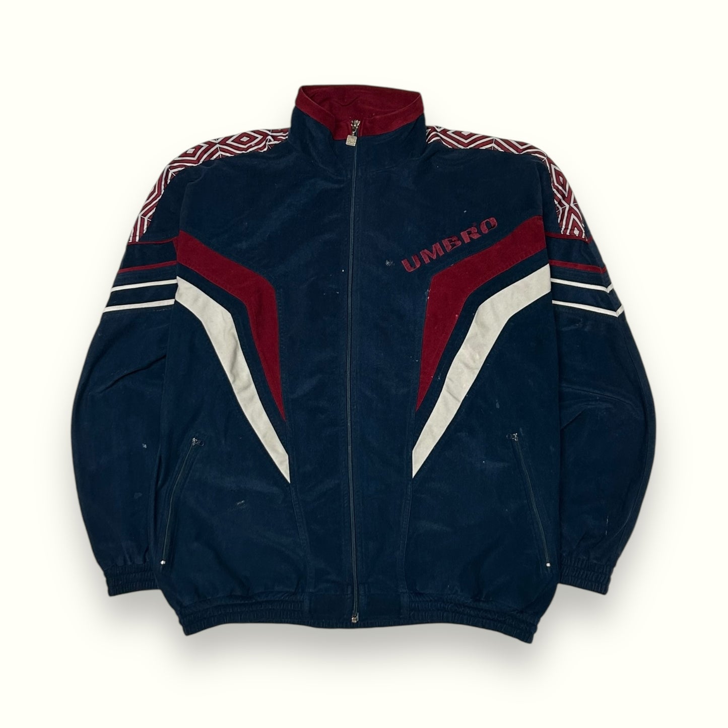 Vintage 90s Umbro velour track jacket (XL)