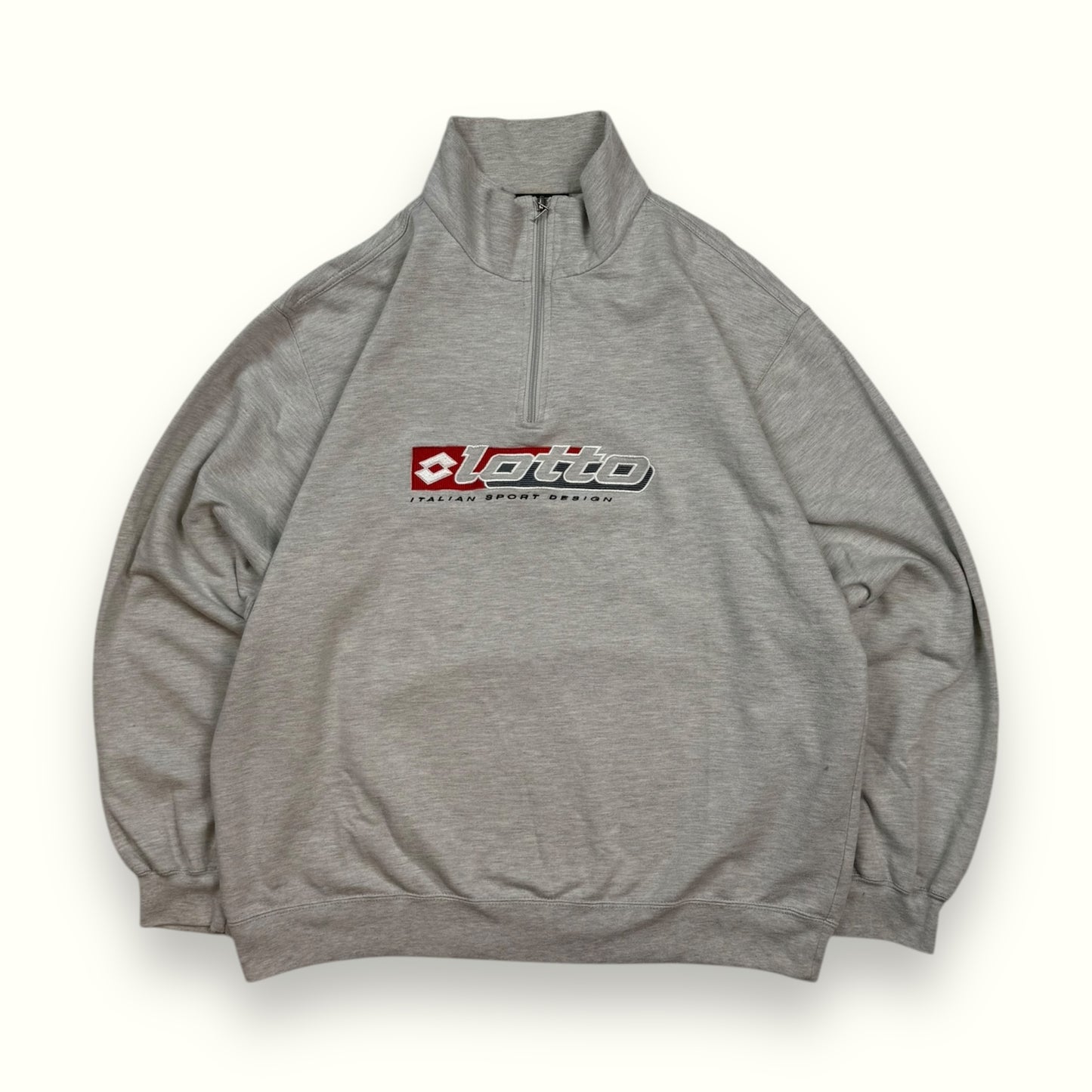 Vintage Lotto spell out quarter zip sweatshirt (L)