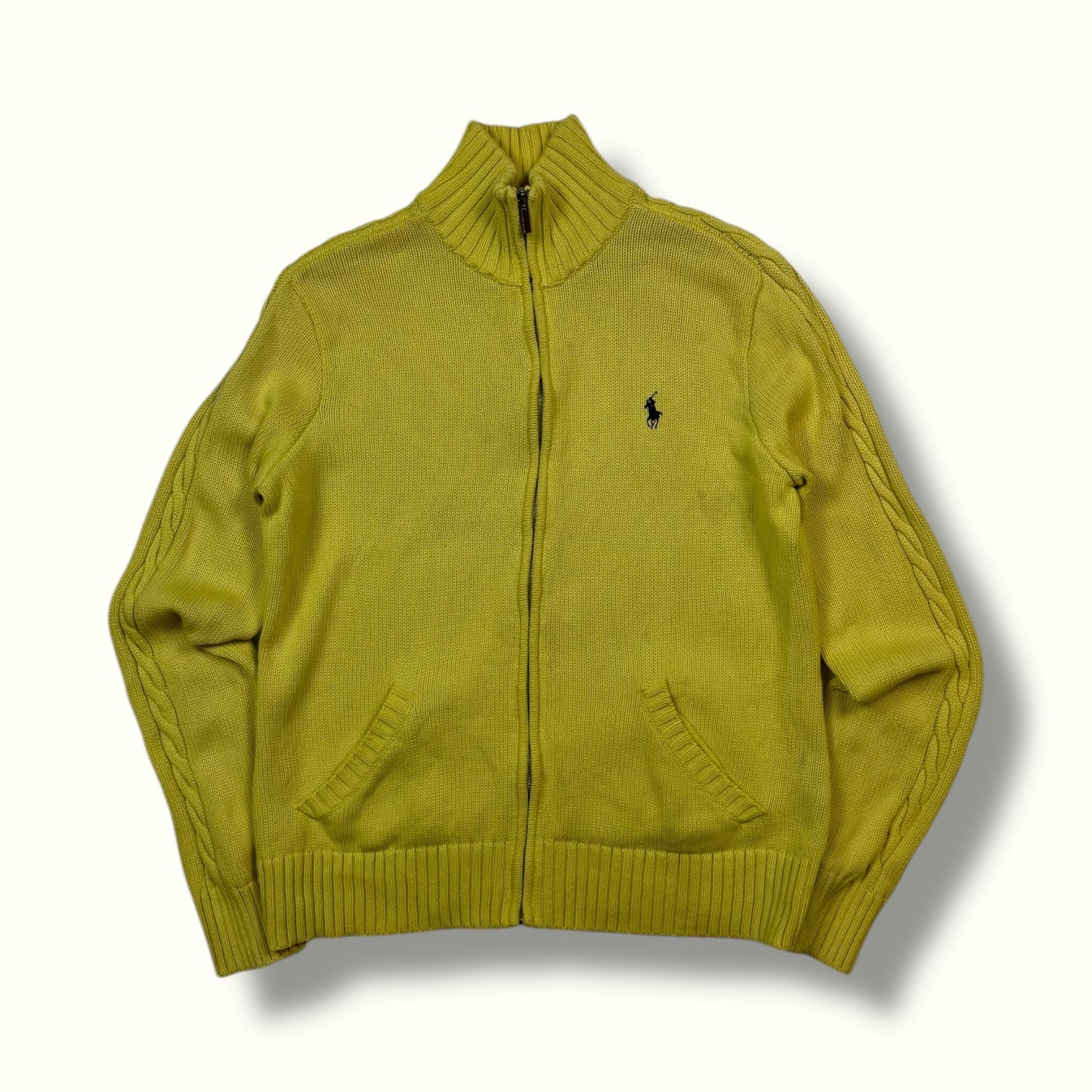 Ralph Lauren sport full zip knit sweater (XL)