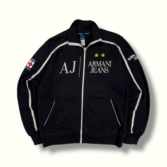 Reebok x Armani Jeans spell out track top (XL)