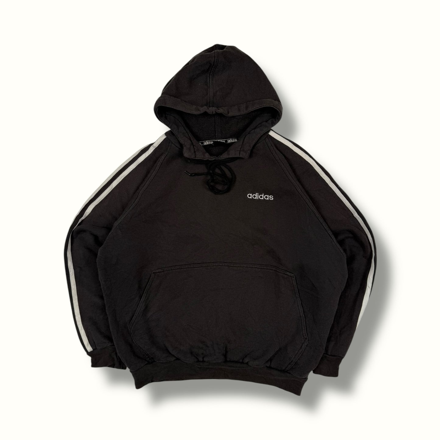 Vintage 90s Adidas small logo hoodie (M)