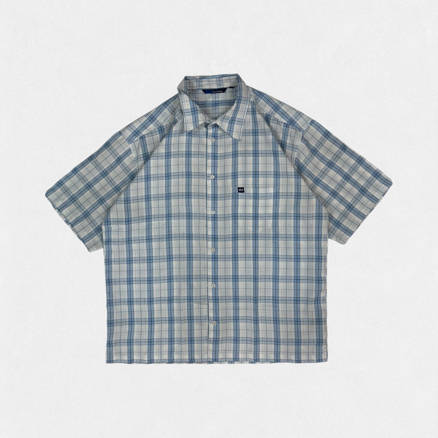 Vintage Quiksilver short sleeve checkered shirt (XL)