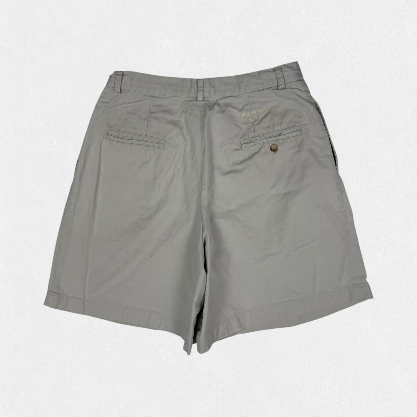 Vintage 90s Polo sport pleated chino shorts (W30)