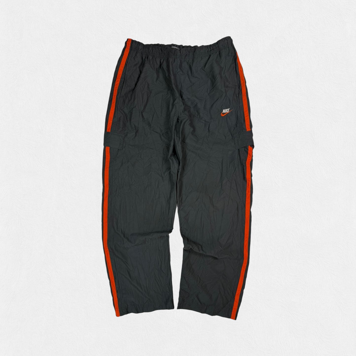 Vintage Nike side stripe baggy track pants (XL)