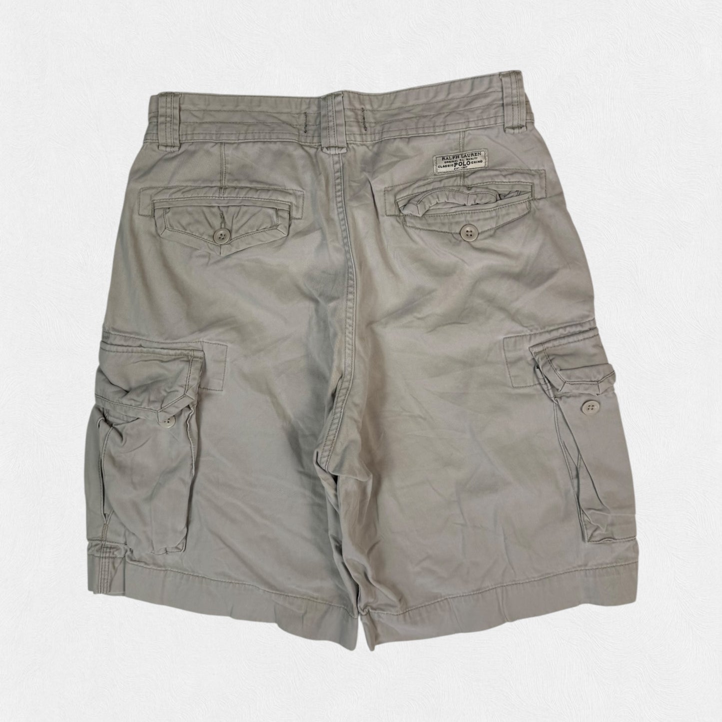 Vintage Polo Ralph Lauren baggy cargo shorts (W32)