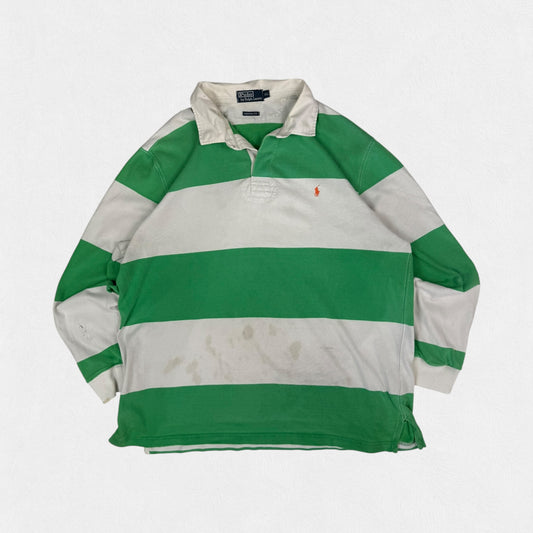 Vintage 90s Polo Ralph Lauren striped rugby polo (XXL)