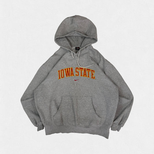 Vintage 90s Nike Iowa state centre swoosh hoodie (XL)