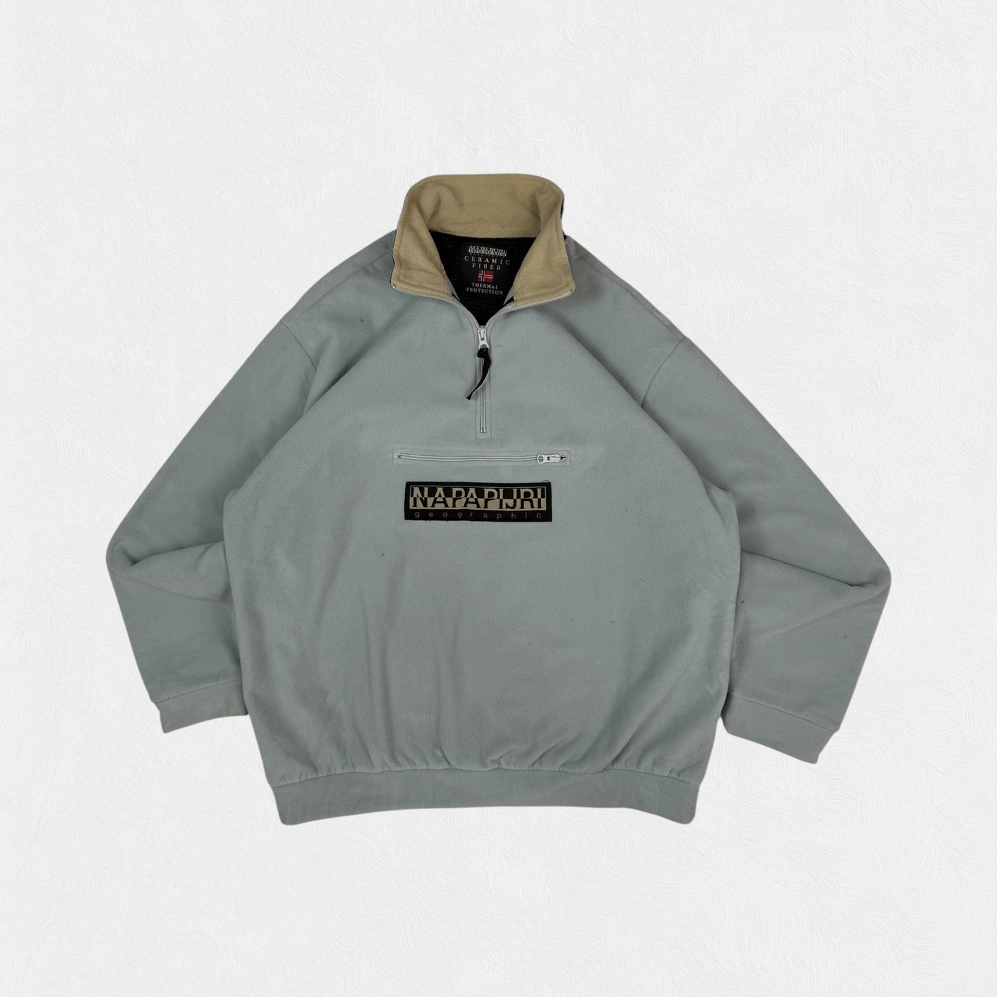 Vintage Napapijri quarter zip fleece (XL)