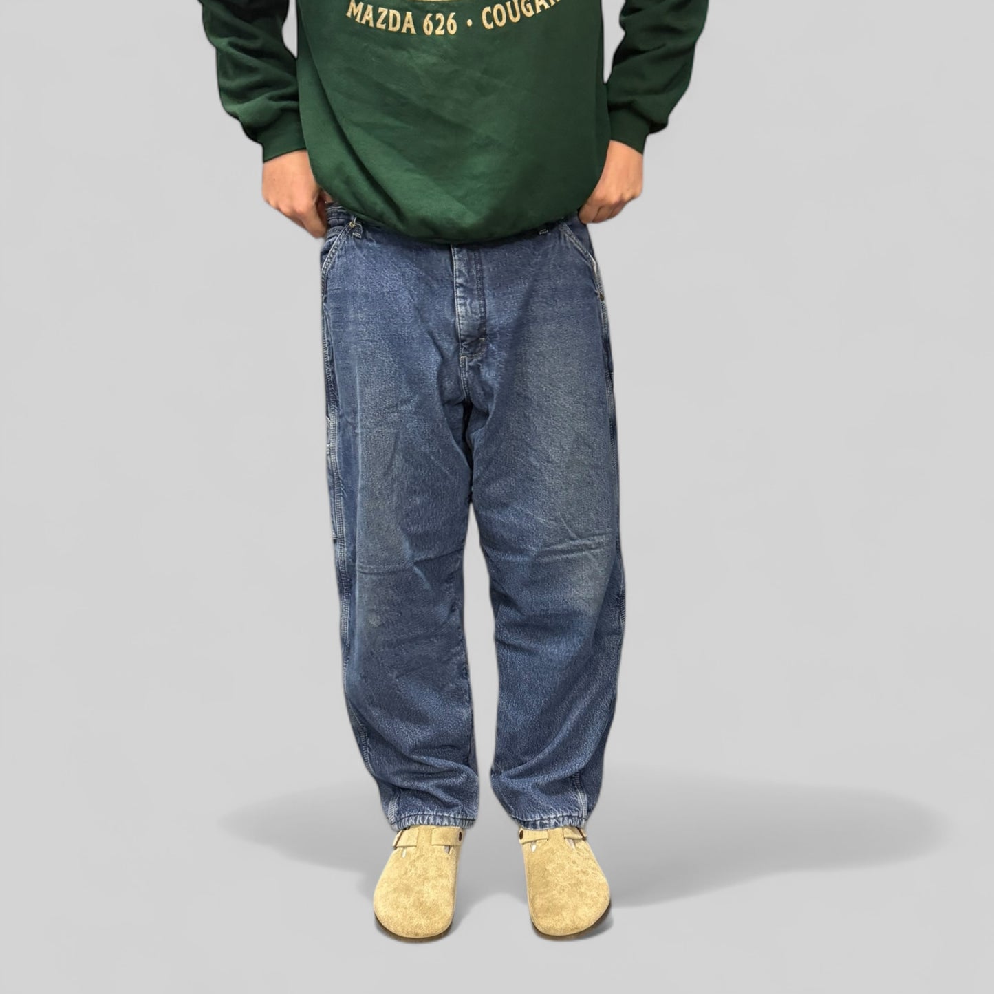 Vintage Wrangler baggy carpenter jeans (W36)