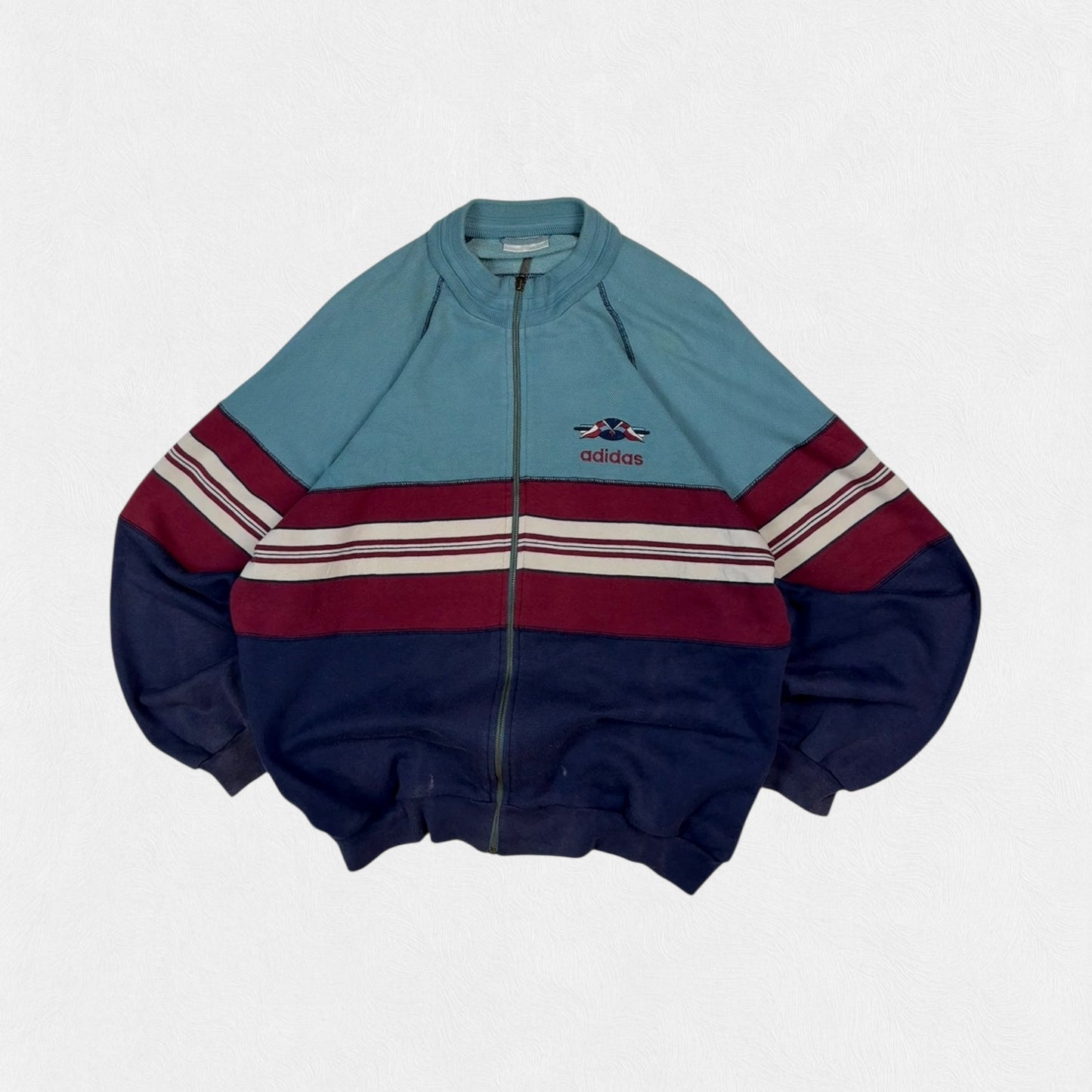 Vintage 90s Adidas originals colour block track top (L)