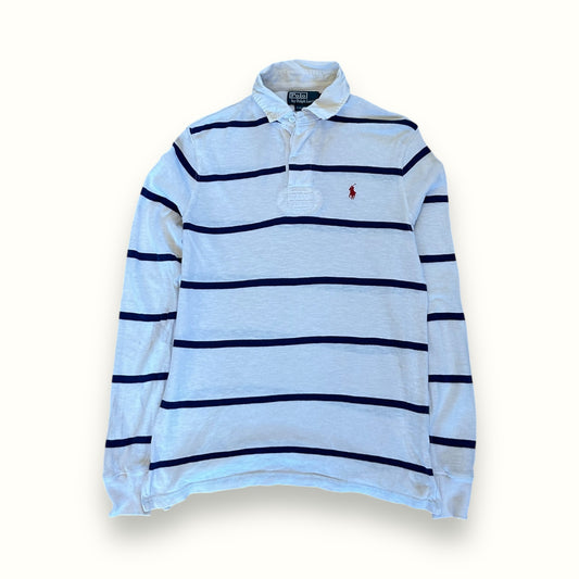 Vintage Ralph Lauren striped rugby polo shirt (S)