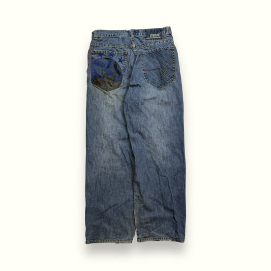 Vintage ARME Welcome to the hood baggy jeans (W32)