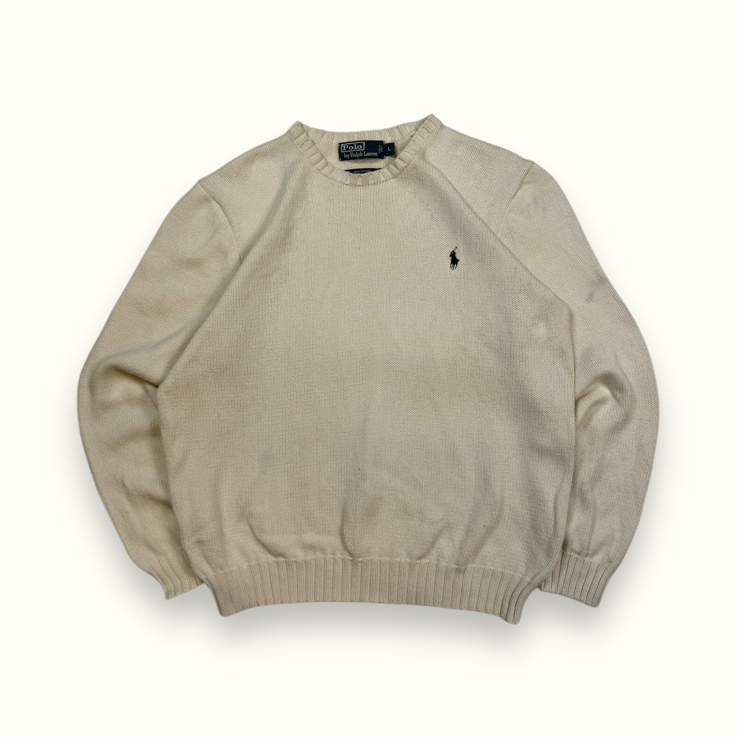 Vintage 90s Polo Ralph Lauren knit sweater (L)
