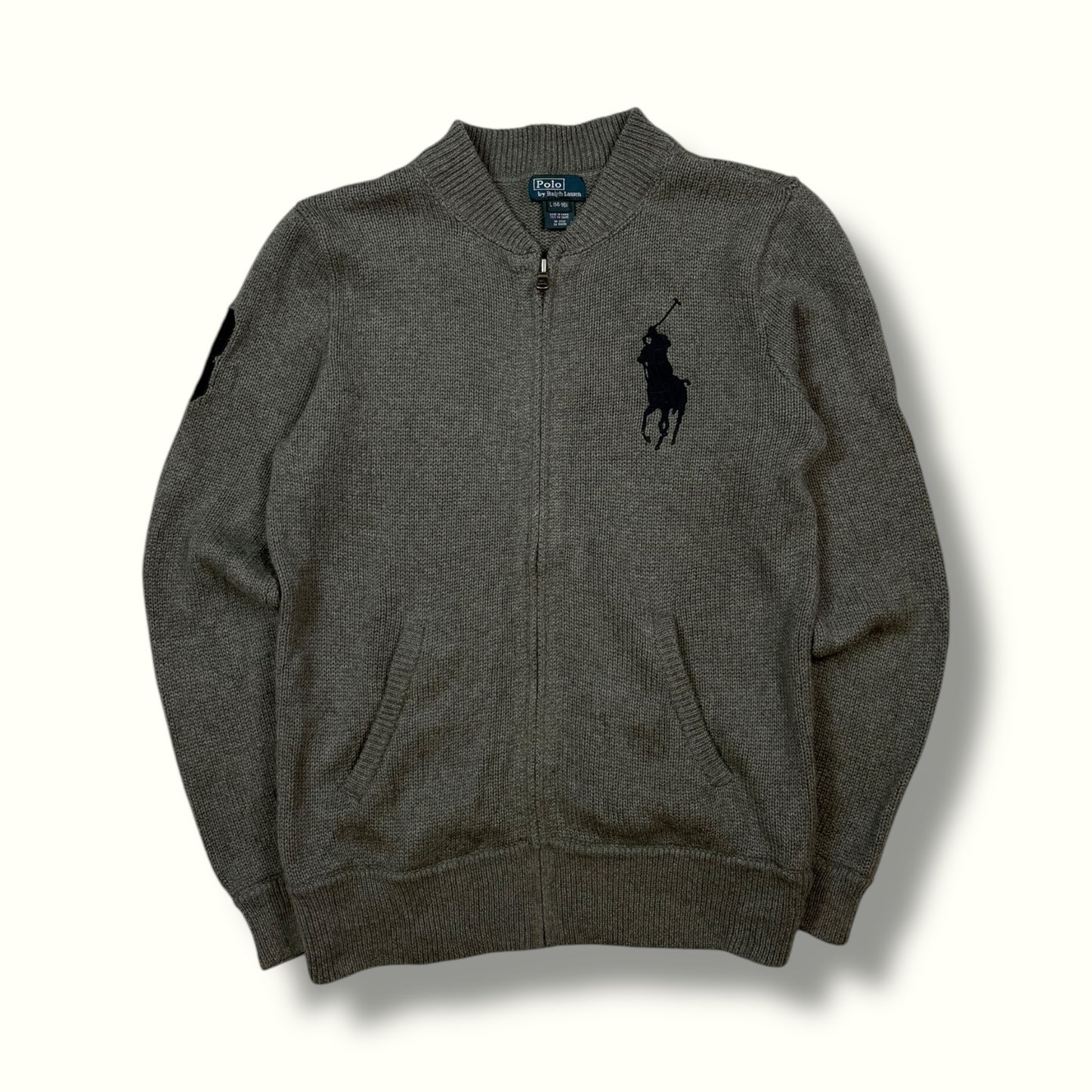 Polo Ralph Lauren full zip knit sweater (S)