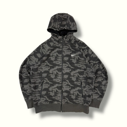 Nike digi camo full zip hoodie (L)