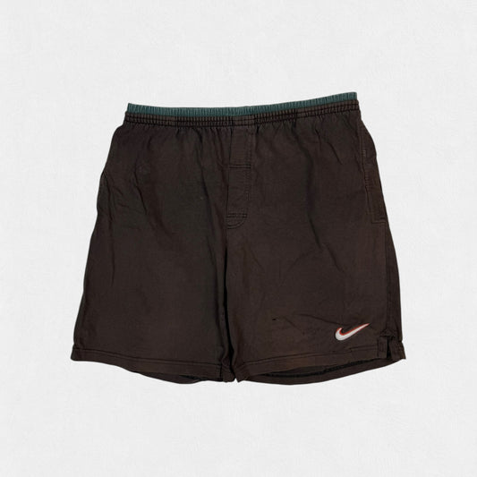 Vintage 90s Nike mini swoosh baggy sweat shorts (L)