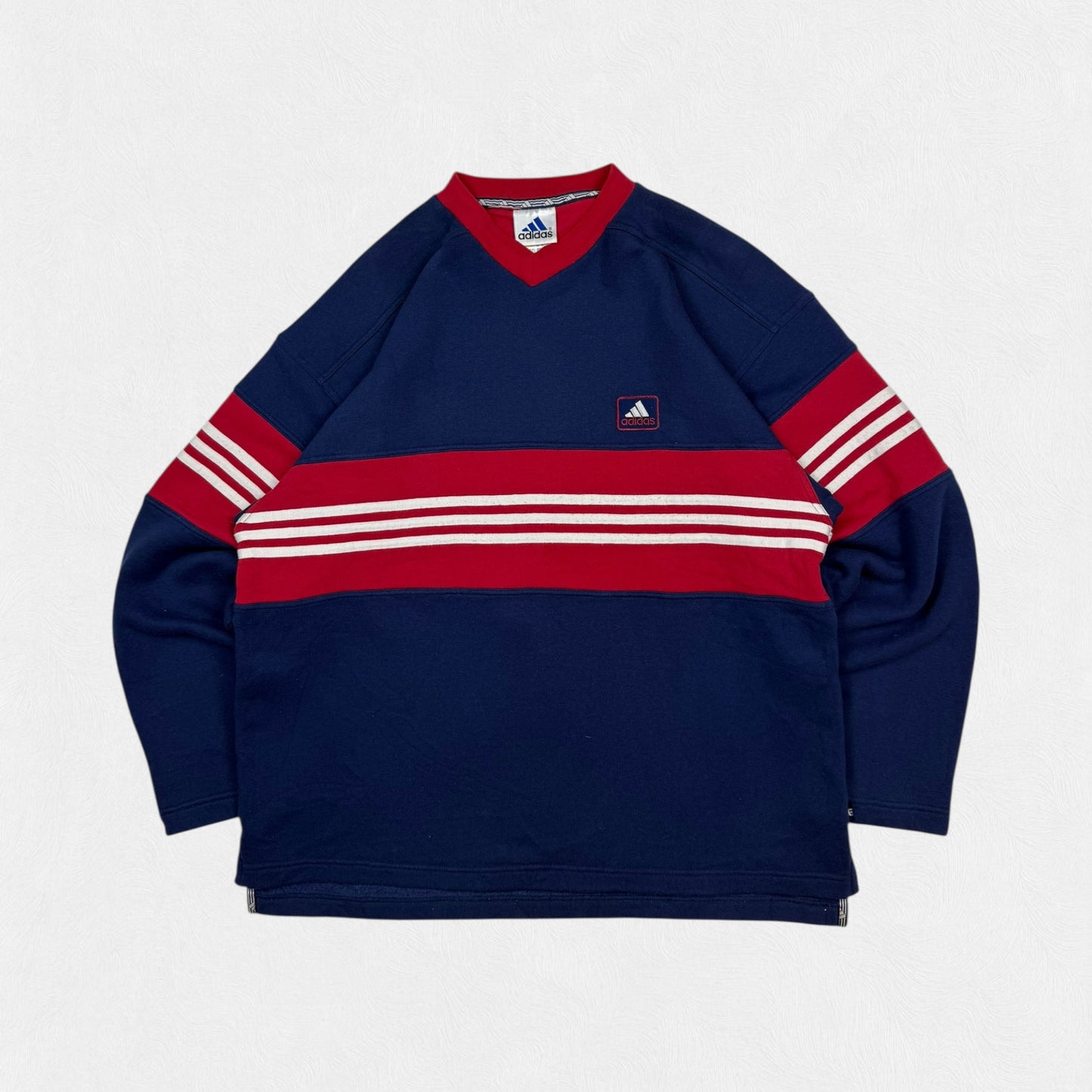 Vintage 90s Adidas colour block sweatshirt (L)