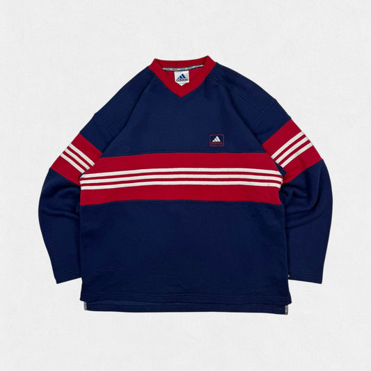 Vintage 90s Adidas colour block sweatshirt (L)