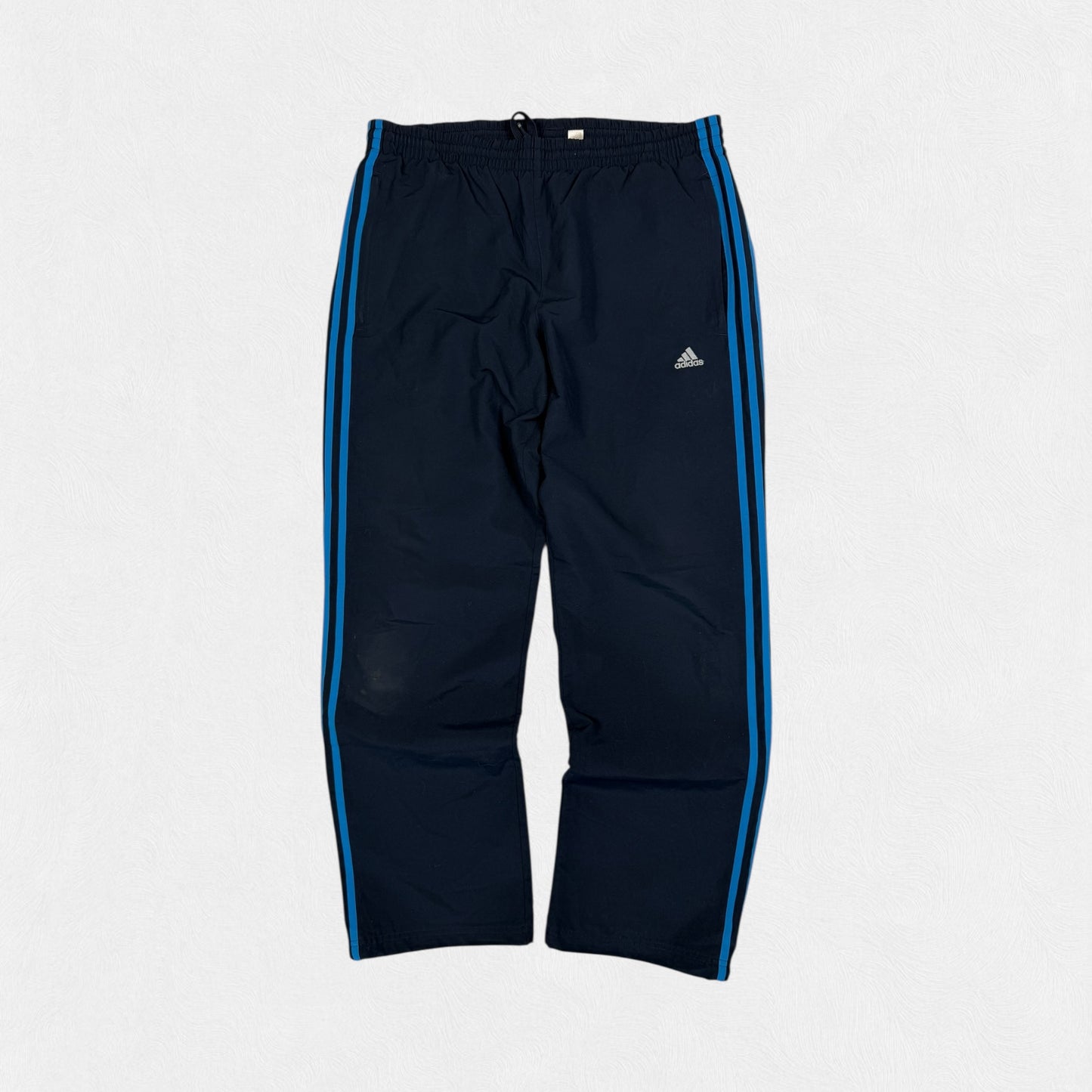 Vintage Adidas side stripe baggy track pants (L)