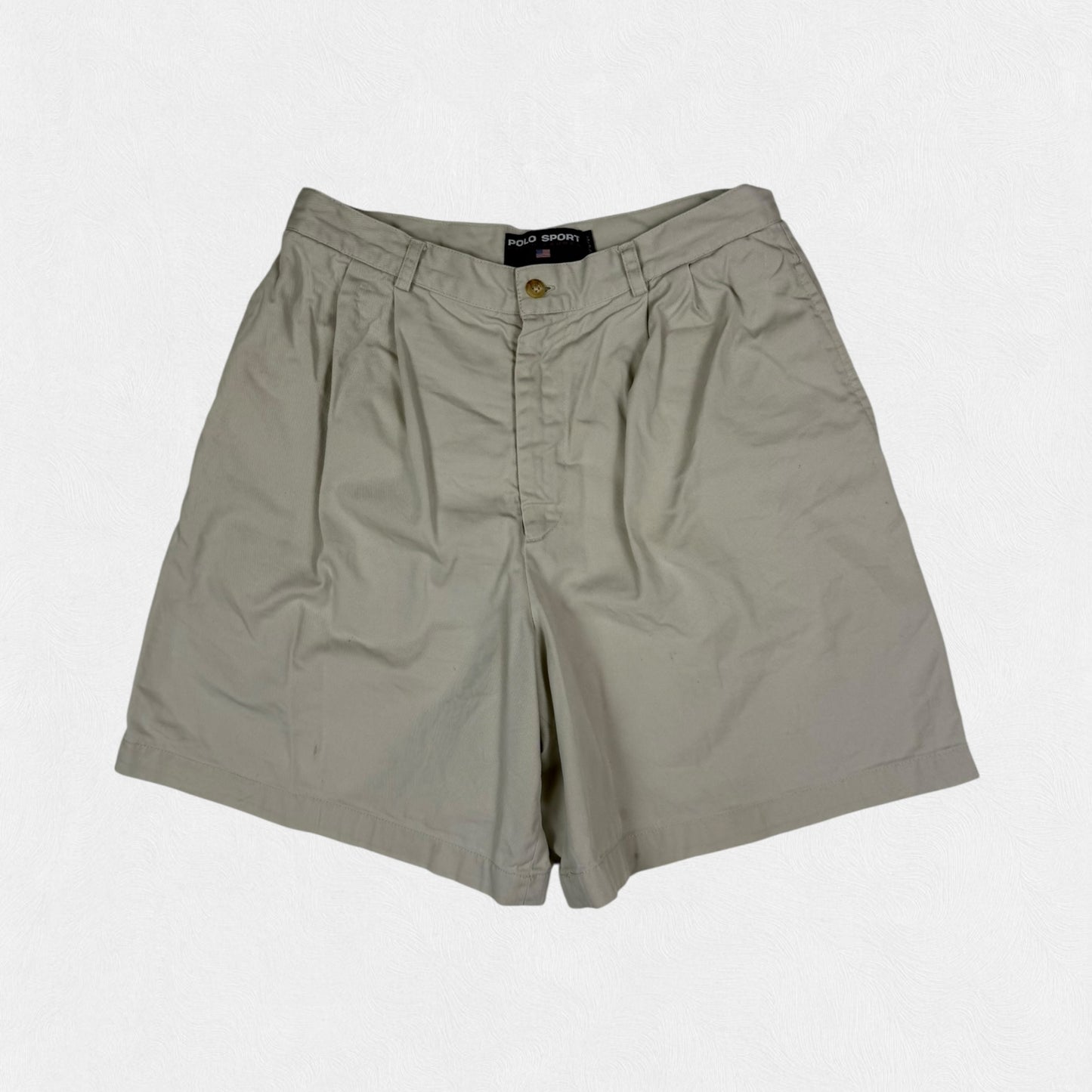 Vintage 90s Polo sport pleated chino shorts (W30)
