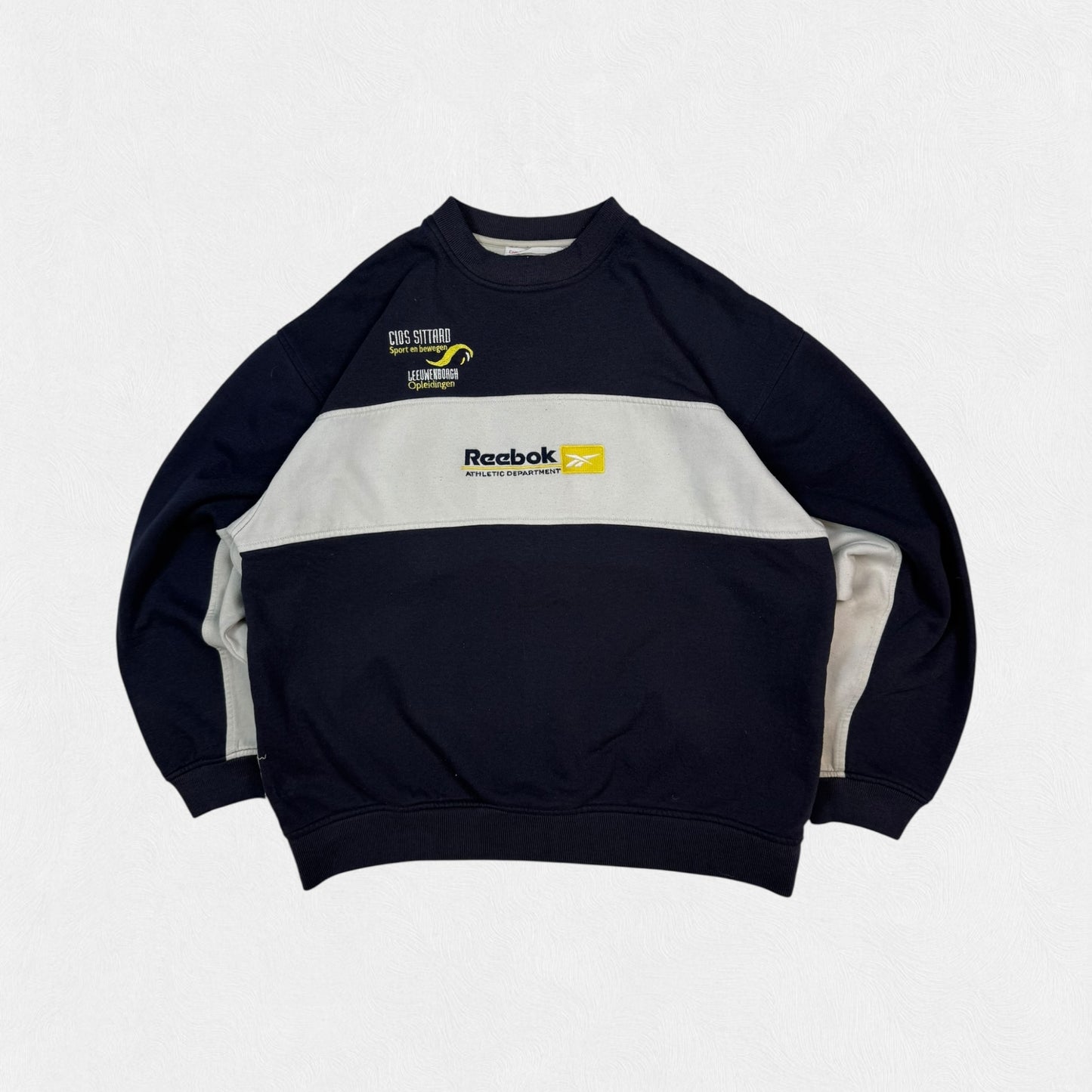 Vintage 90s Reebok athletic dept spell out sweatshirt (XL)