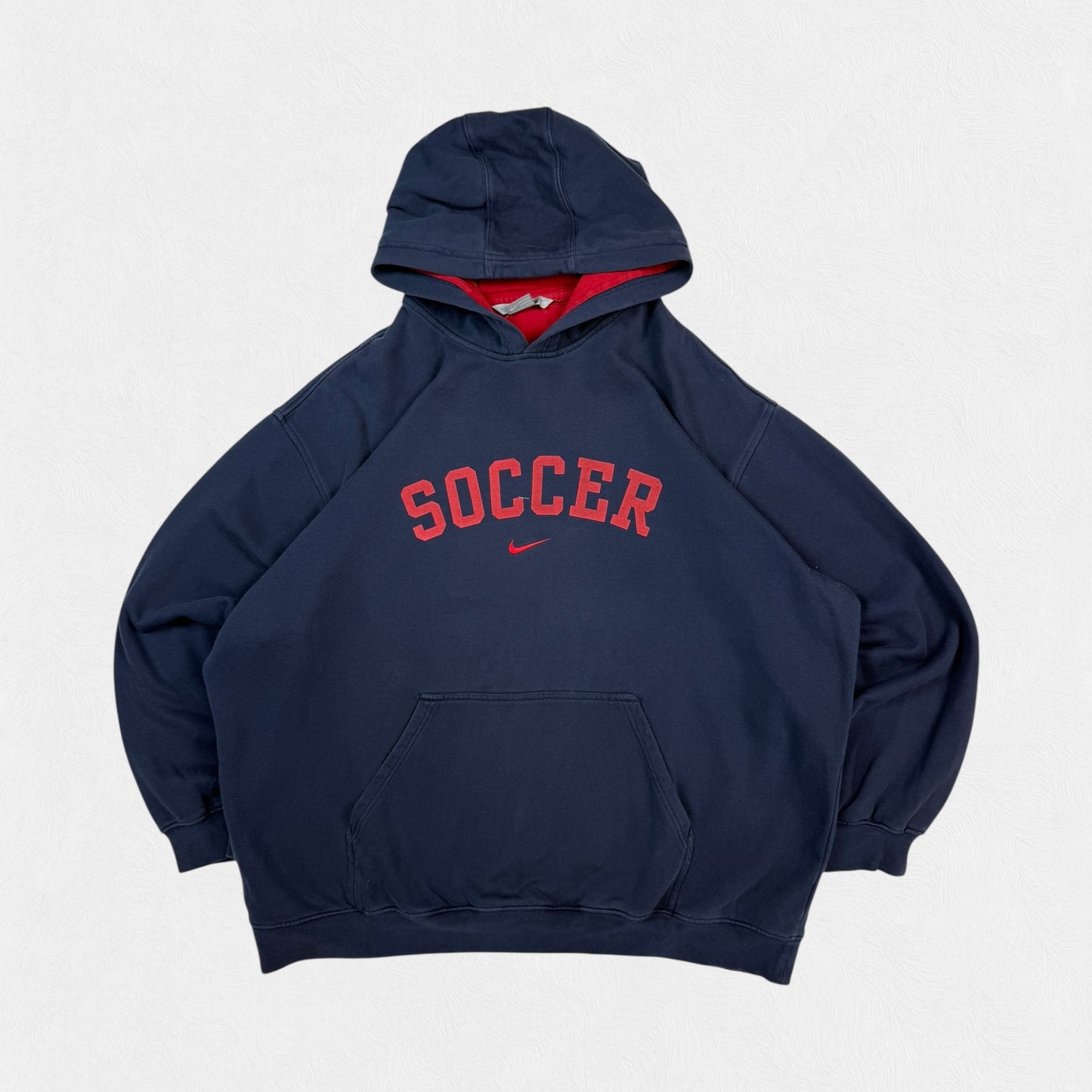 Vintage Nike soccer centre swoosh hoodie (XXL)