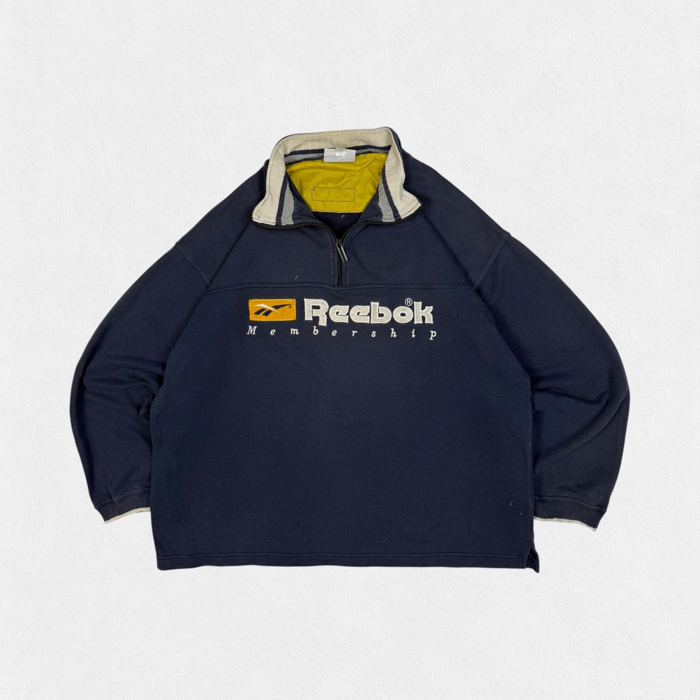 Vintage 90s Reebok membership quarter zip sweatshirt (L)