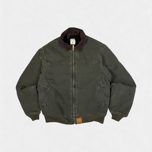 Vintage Carhartt santa fe canvas quilt lined jacket (L)