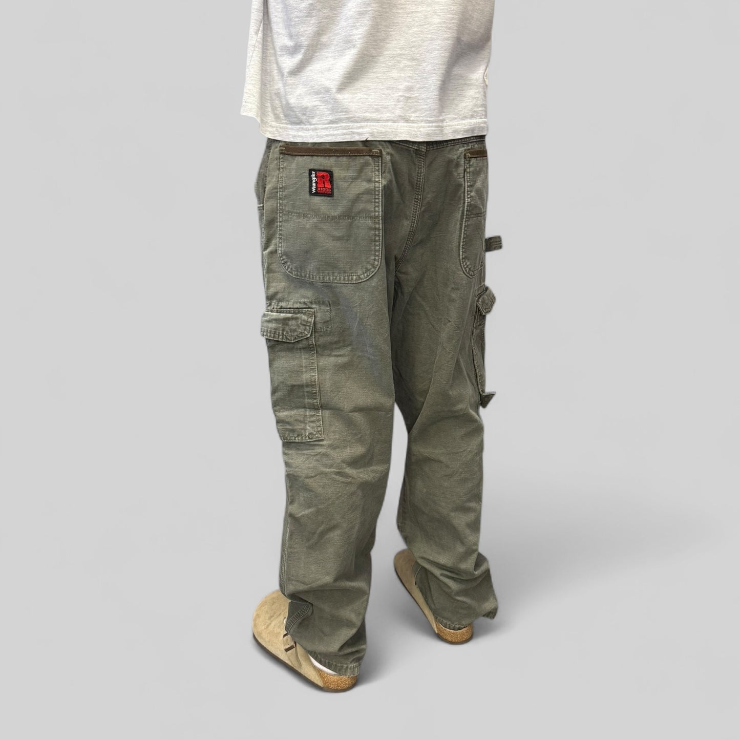 Vintage Wrangler Riggs baggy double knee carpenter pants (W36)