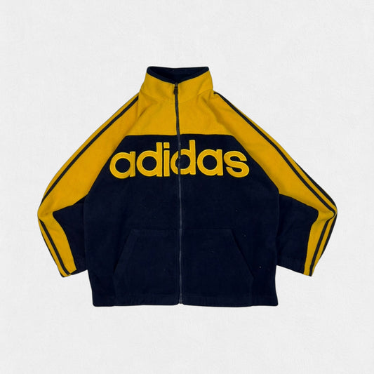 Vintage 90s Adidas originals spell out full zip fleece (XL)