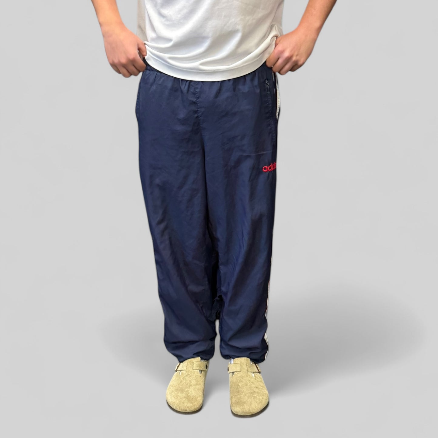 Vintage 90s Adidas originals baggy track pants (M)