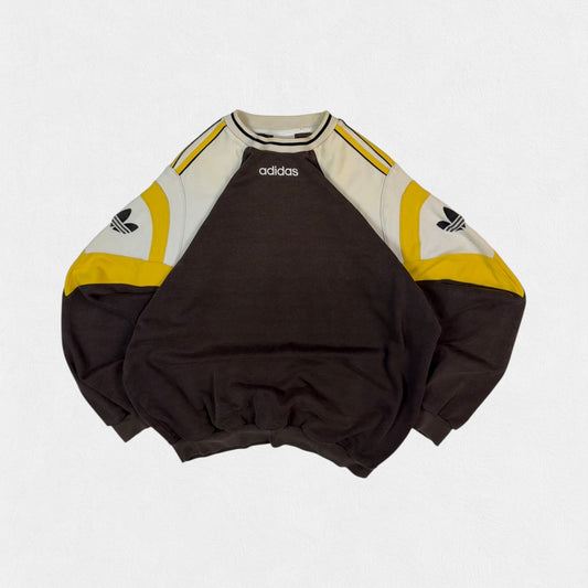 Vintage 90s adidas originals colour block sweatshirt (L)