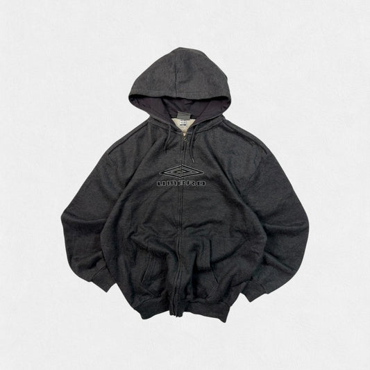 Vintage Umbro centre logo zip up hoodie (S)