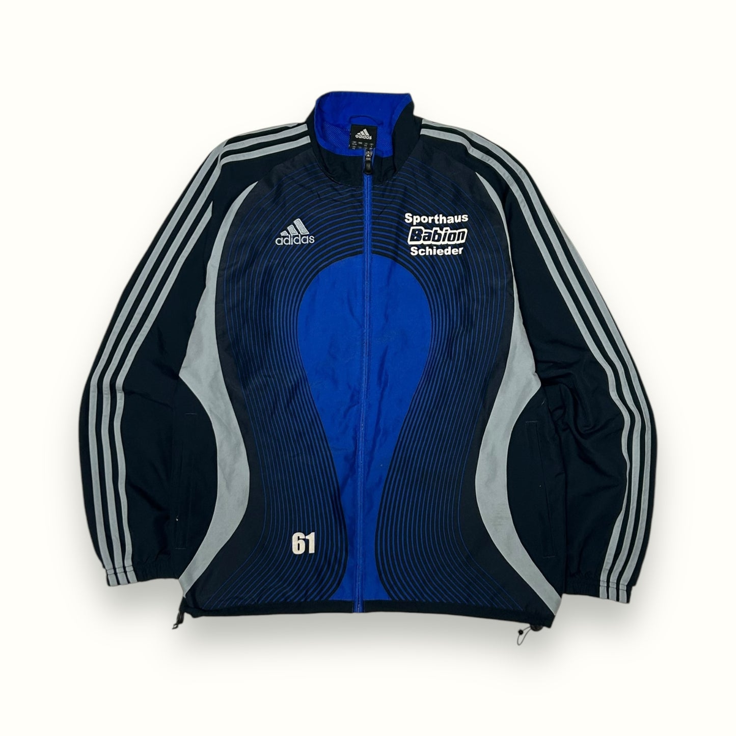 Vintage Adidas all over print track jacket (L)