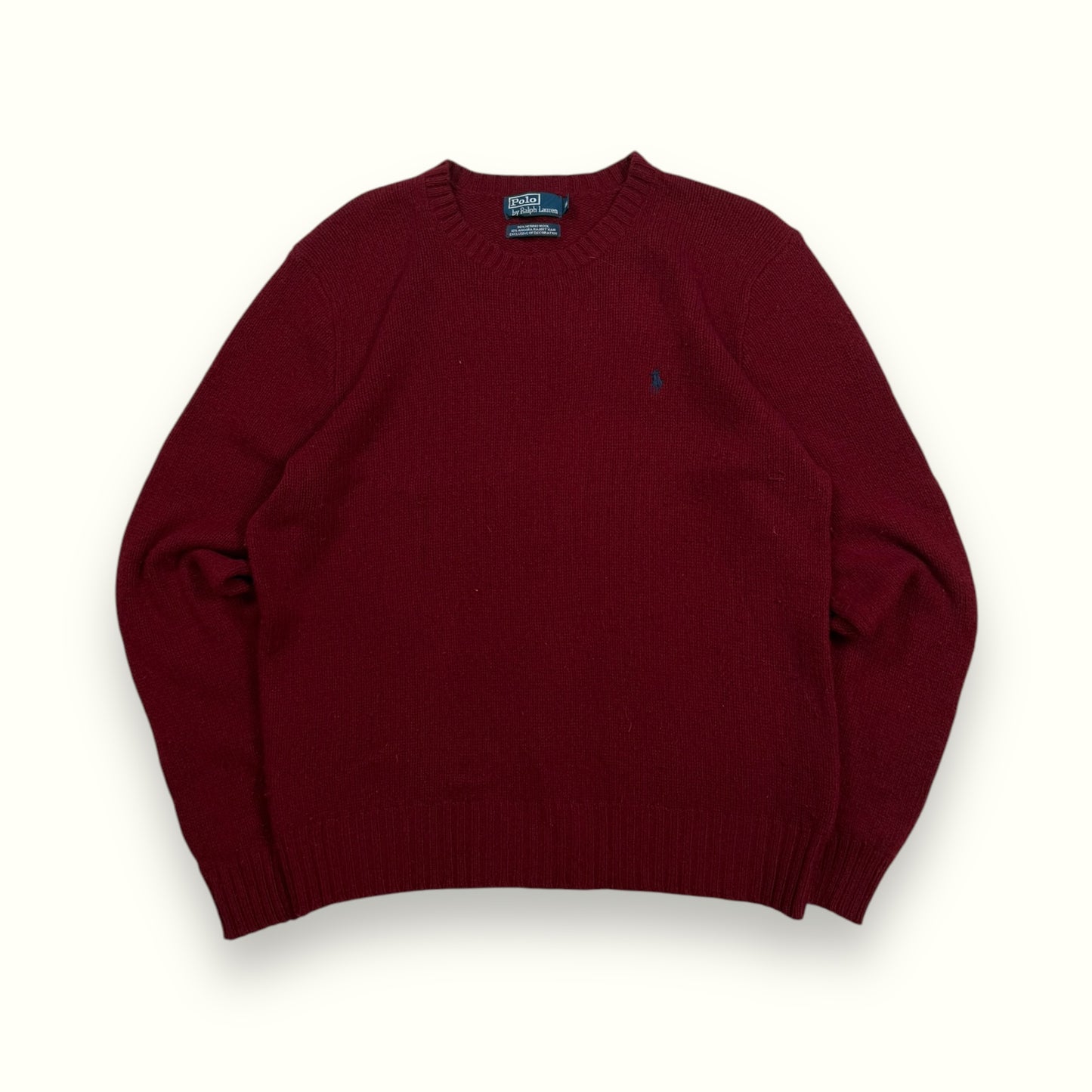 Vintage 90s Polo Ralph Lauren merino wool knit sweater (XL)