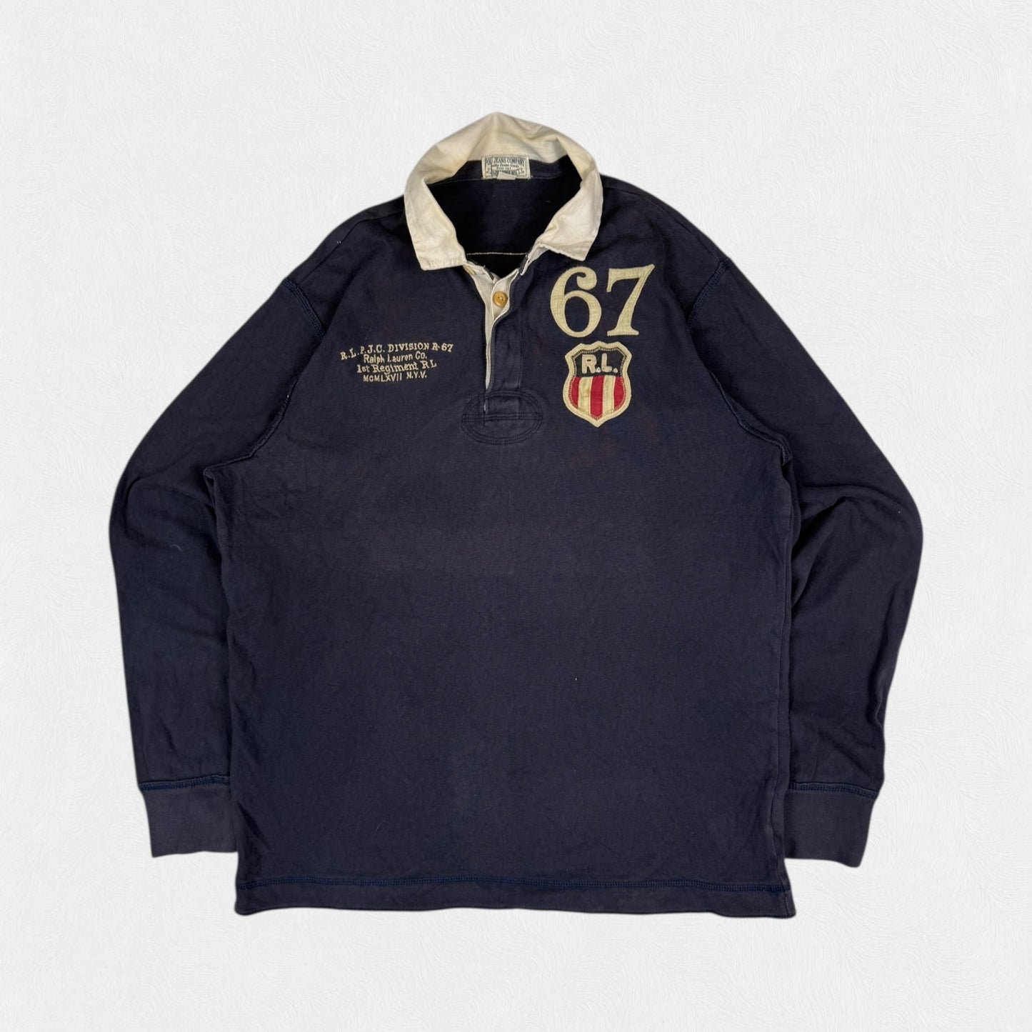 Vintage Polo Ralph Lauren jeans company rugby polo (L)