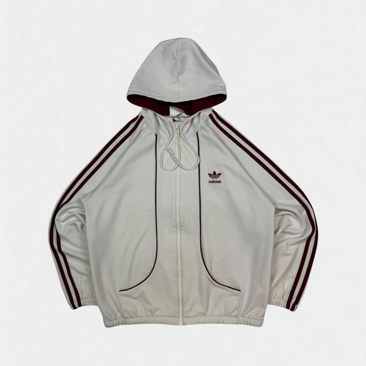 Vintage 90s Adidas originals zip up hoodie (M)