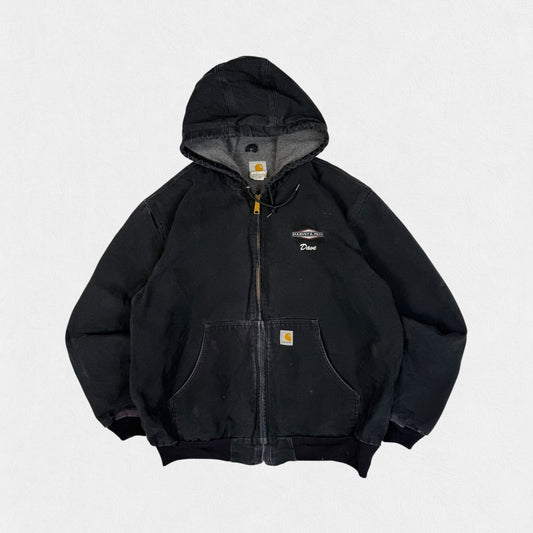 Vintage Carhartt hooded active workwear jacket (XL)