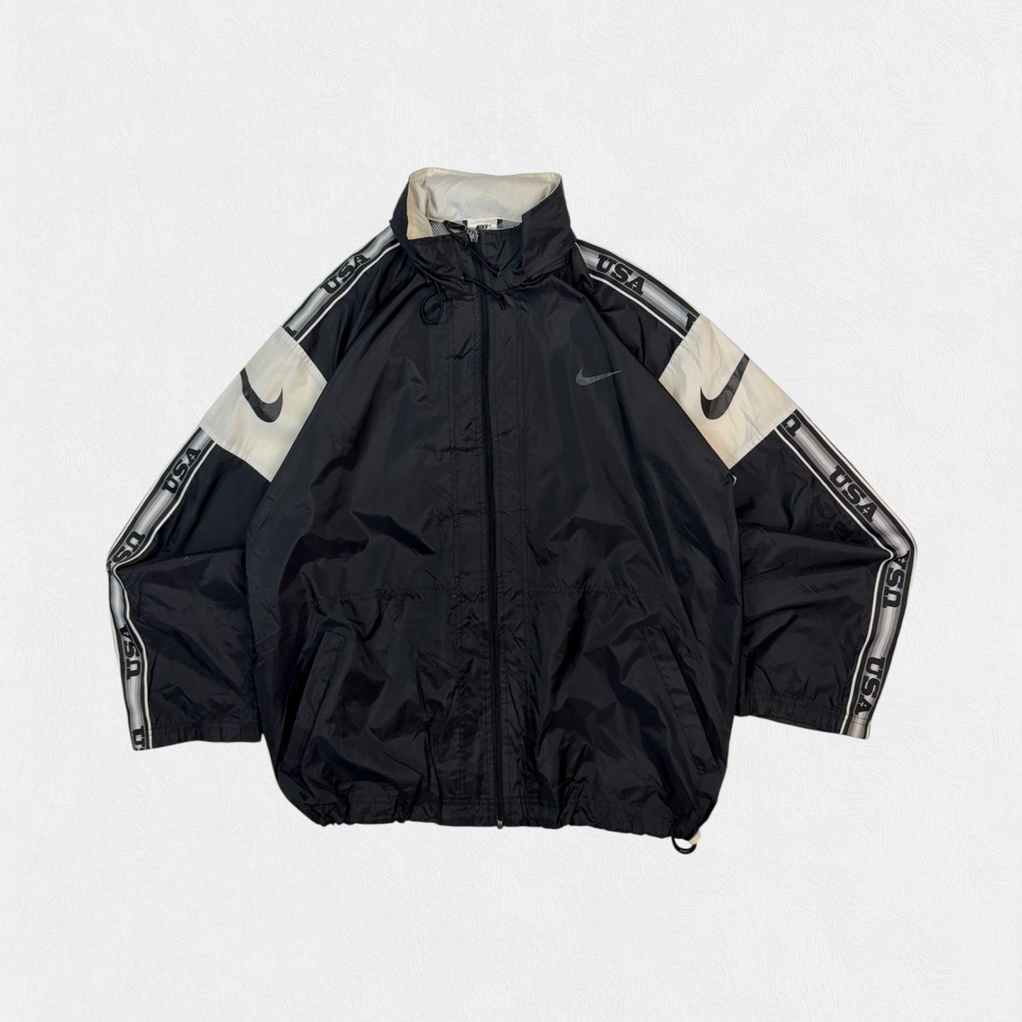 Vintage 90s Nike USA side stripe track jacket (L)