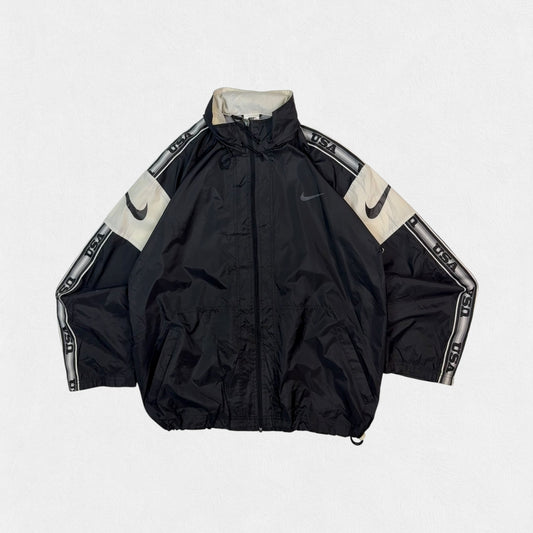 Vintage 90s Nike USA side stripe track jacket (L)