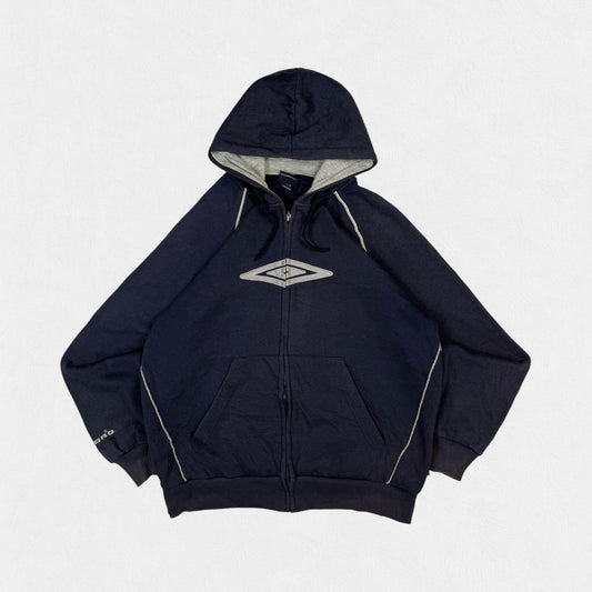 Vintage Umbro centre logo full zip hoodie (L)