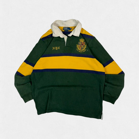 Vintage Polo Ralph Lauren crest rugby polo shirt (XXL)