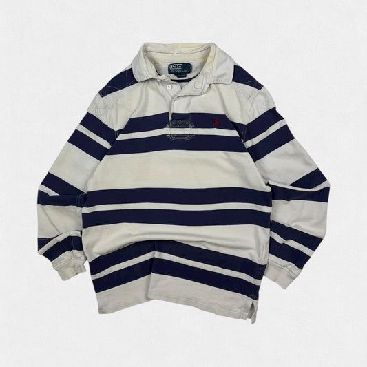 Vintage Polo Ralph Lauren striped rugby polo shirt (S)