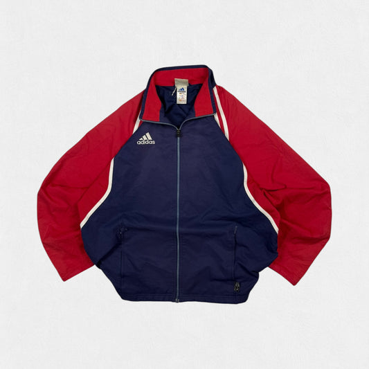 Vintage 90s Adidas colour block track jacket (L)
