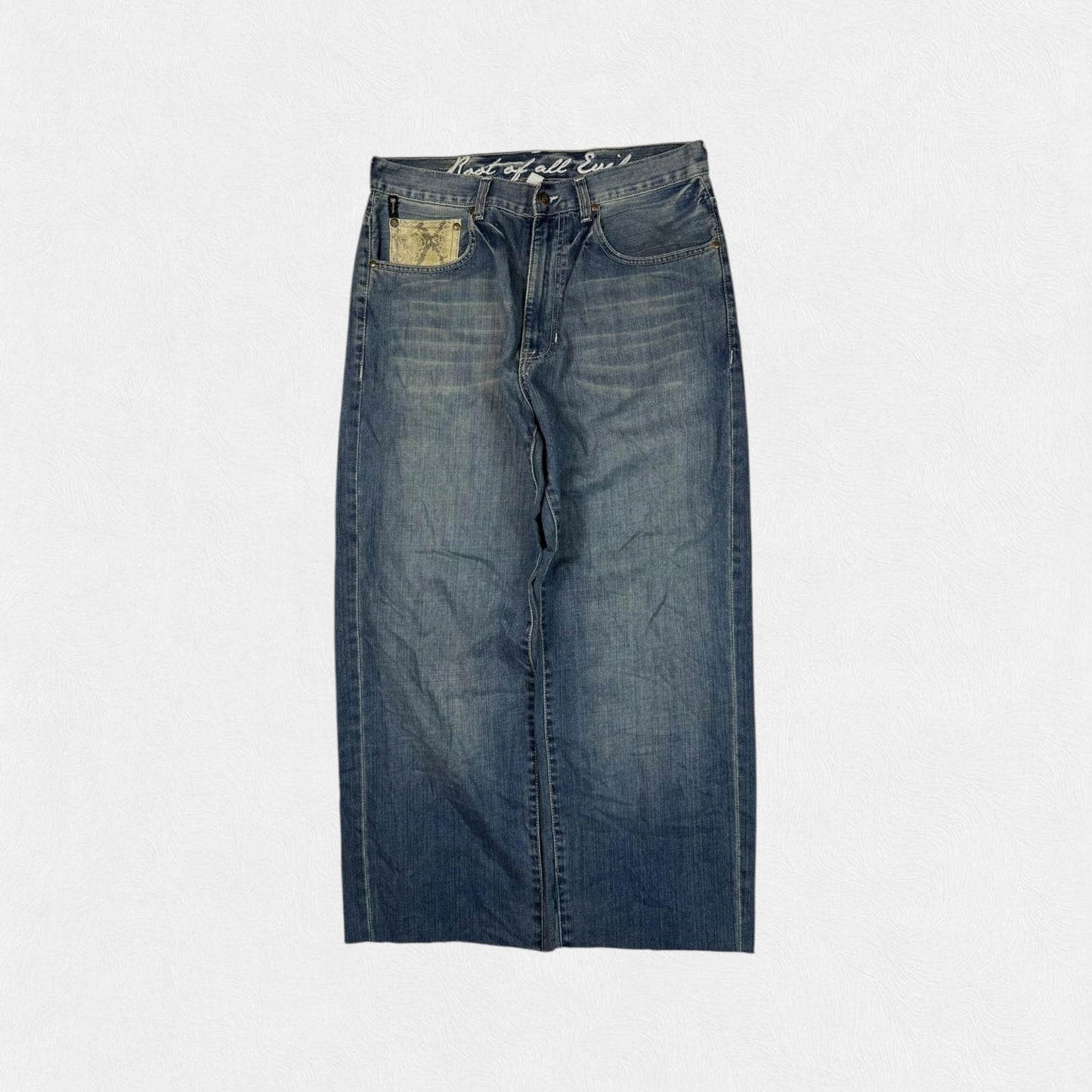 Vintage Ecko Unltd baggy skull hip hop Jeans (W33)