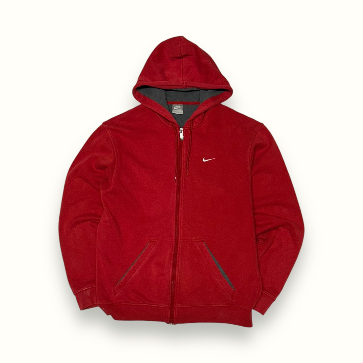 Vintage Nike mini swoosh full zip hoodie (M)